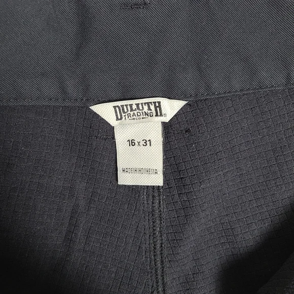Duluth Trading Co Flex Fire Hose Lined Pants Womens Size 16 Black Canvas Spandex - Picture 7 of 11
